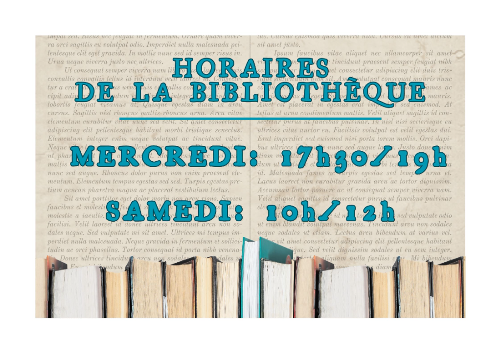 Couverture de Horaires Biblioth&egrave;que